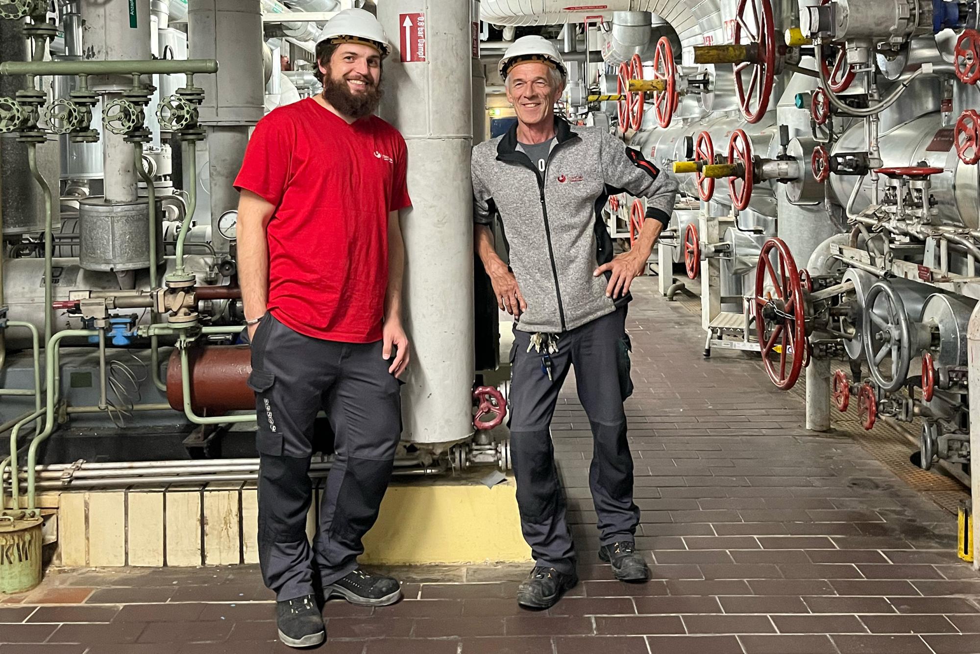 Die beiden Kraftwerker, Andreas Bamler und Wolfgang Urban